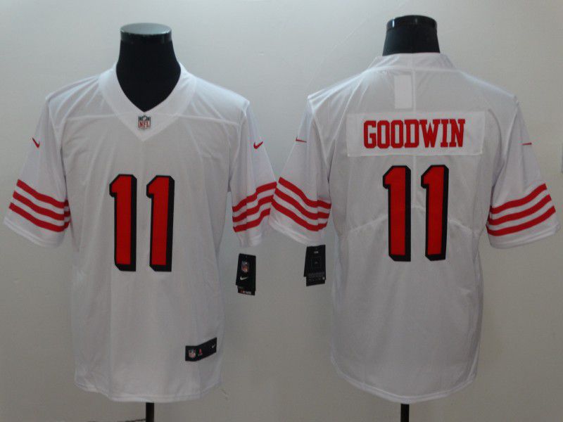 Men San Francisco 49ers #11 Goodwin White Vapor Untouchable Player Nike Limited NFL Jerseys